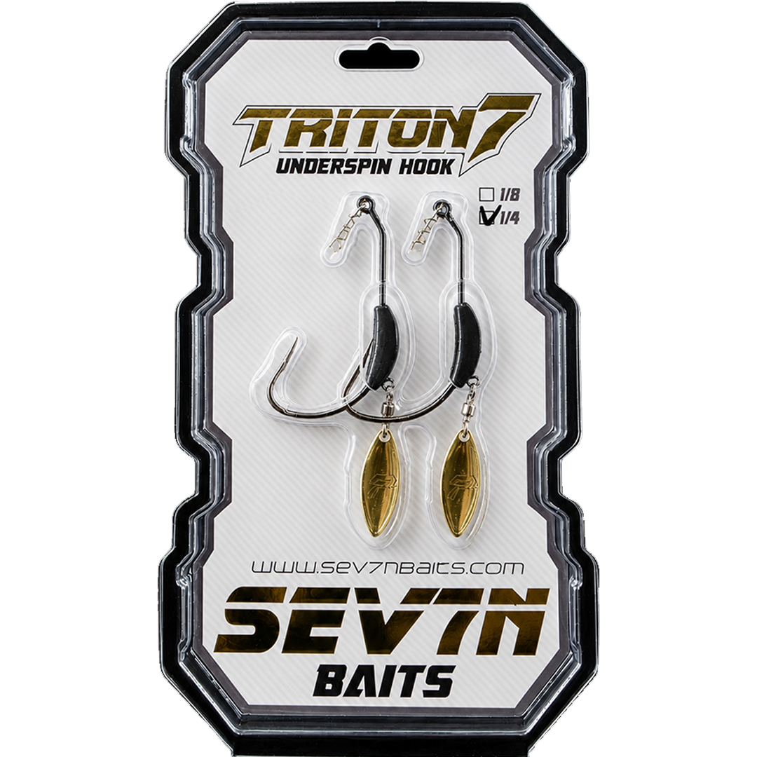 リフトバウンド　riftbound baited hook 1枚 Triton7 Gold Underspin Hooks – Sev7n OutDoors