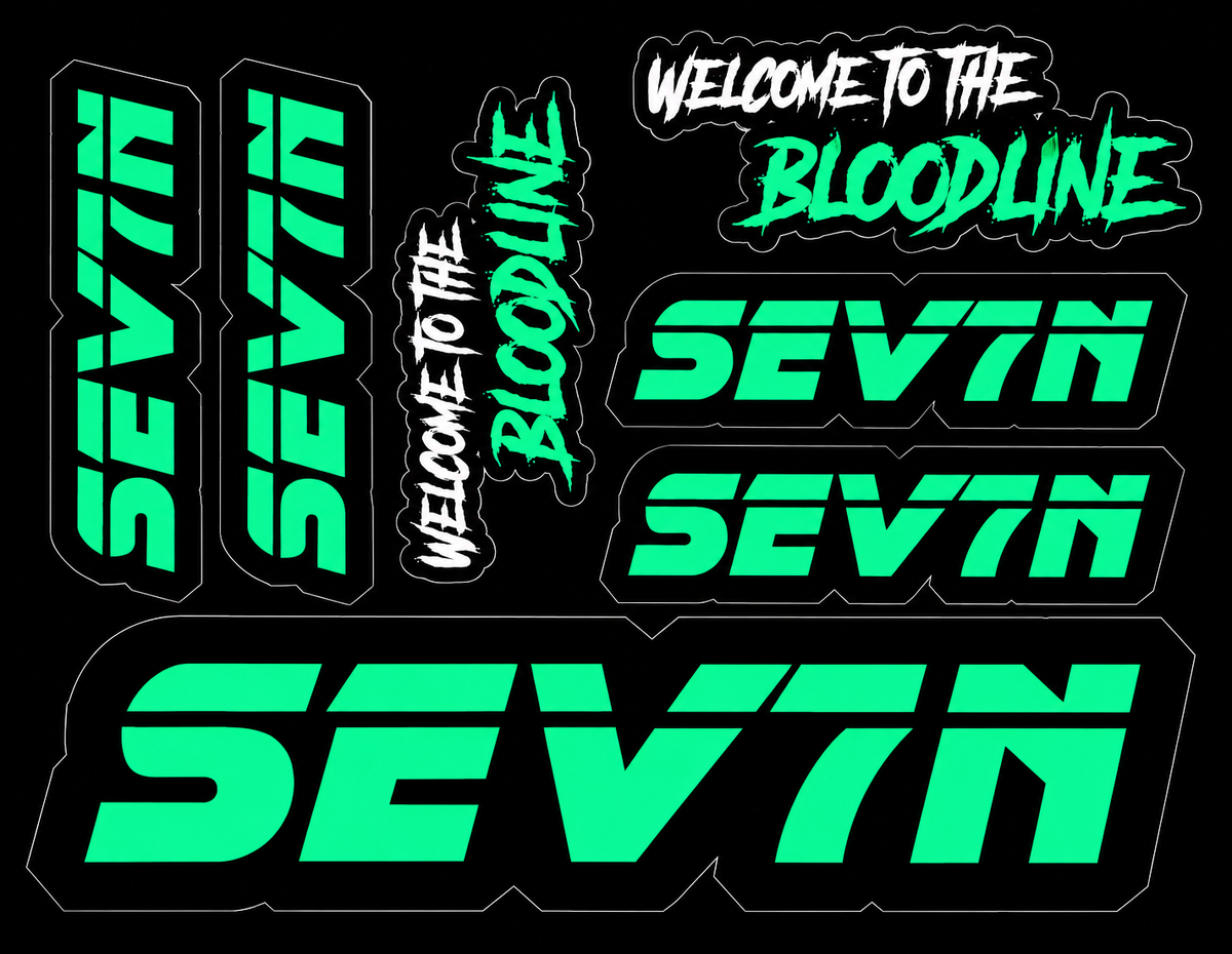 SEV7N Bloodline Seafoam Sticker Sheet