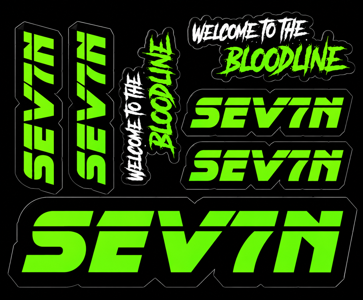 SEV7N Bloodline Green Sticker Sheet
