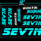 SEV7N Bloodline Aqua Sticker Sheet